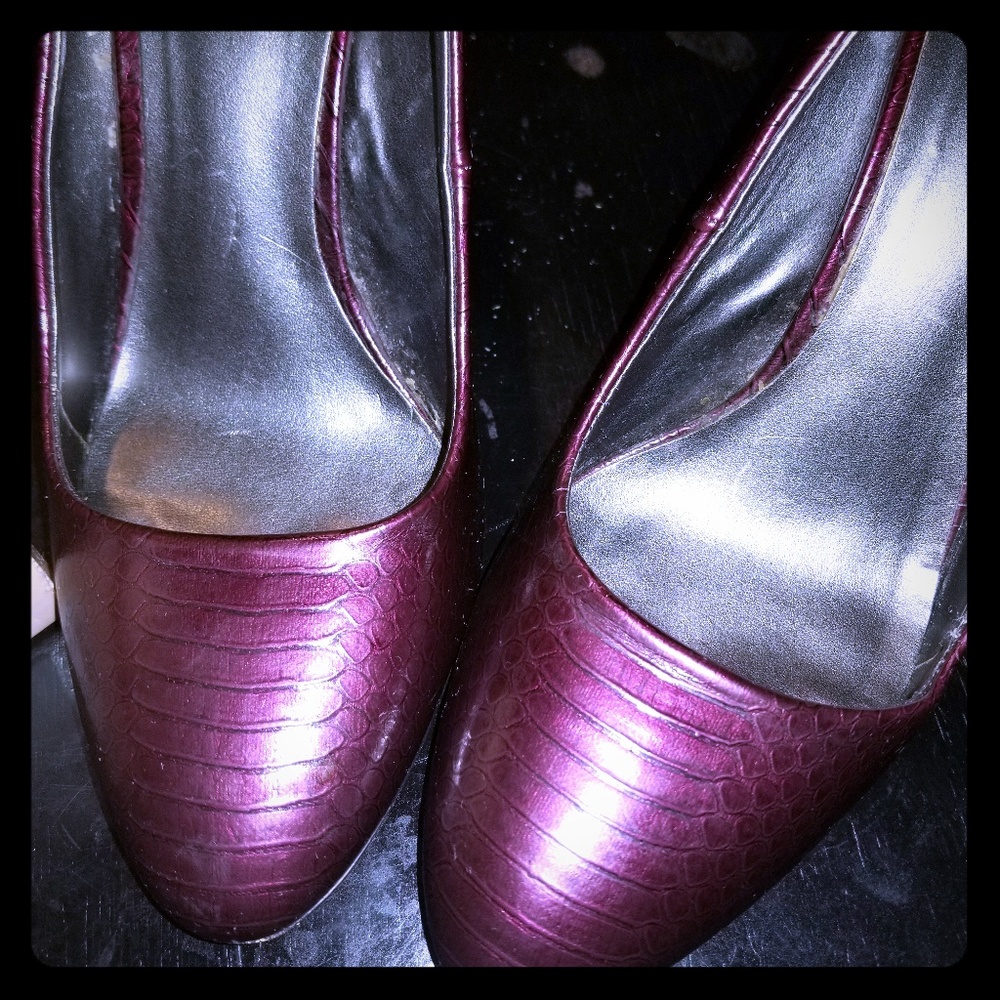 Sasha Purple Snake Shoes